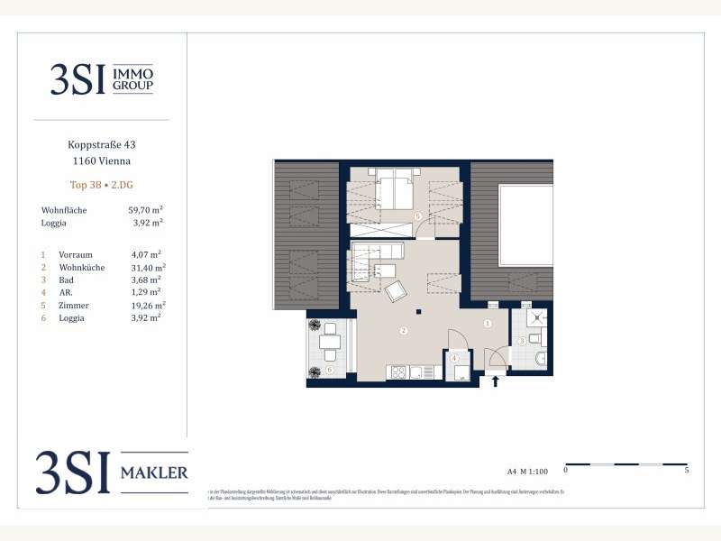 Dachgeschosswohnung in Wien - Bild 13 Dachgeschosswohnung in Wien - Bild 13