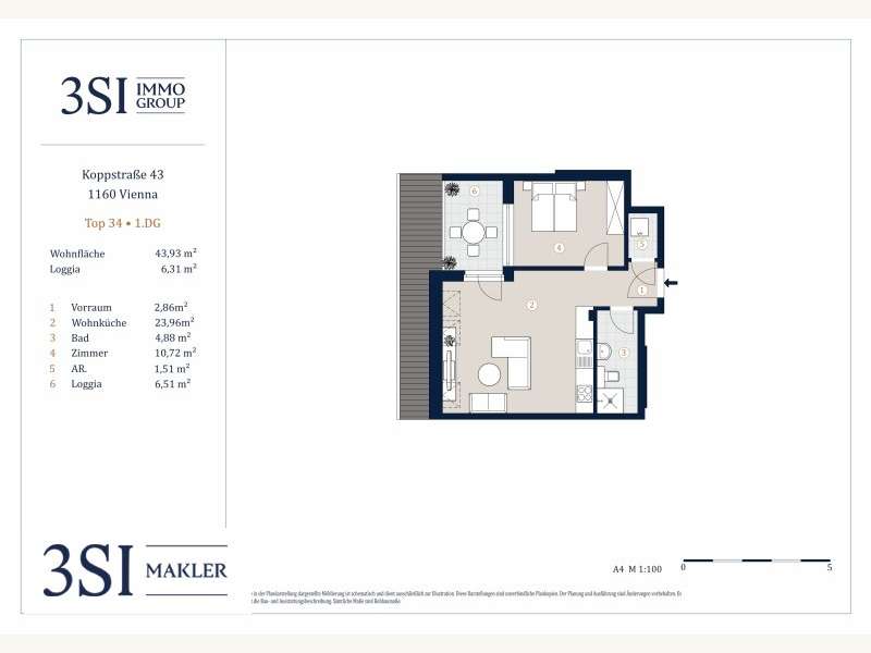 Dachgeschosswohnung in Wien - Bild 11