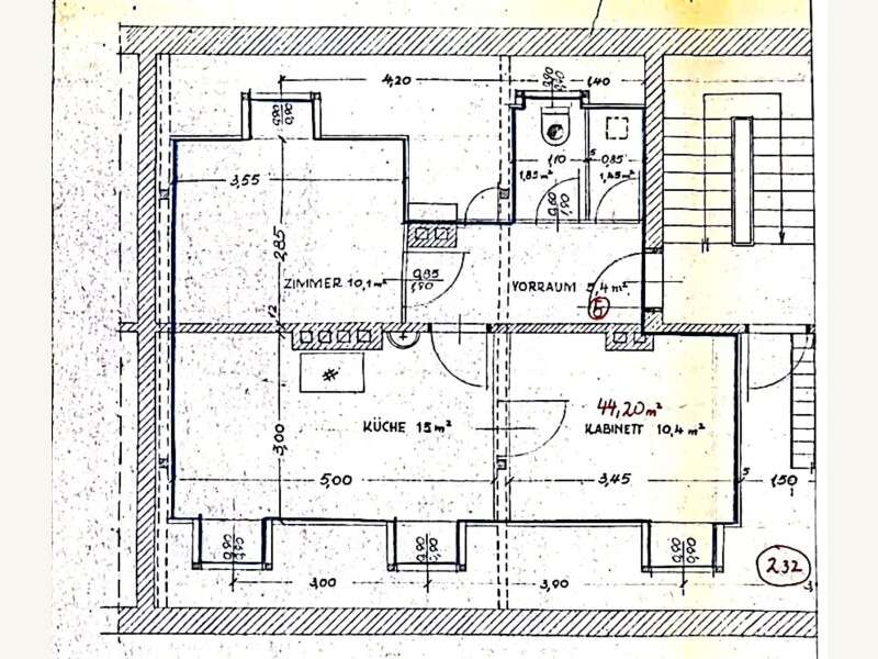 Dachgeschosswohnung Kleinveitsch: 15838-Grundriss 15838-Grundriss