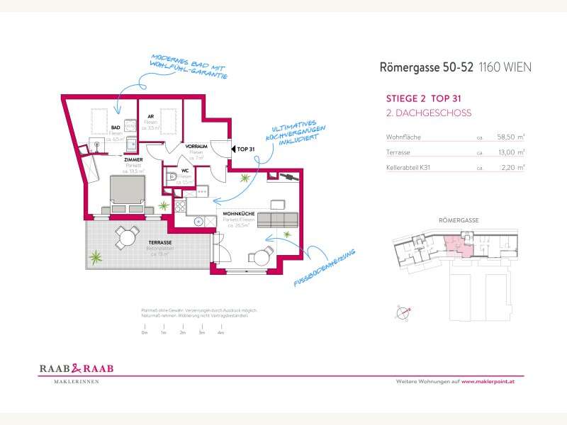 Dachgeschosswohnung in Wien - Bild 16